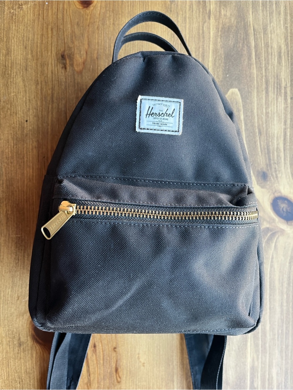 Herschel Supply Company Mini Nova Backpack - Black with Gold Zipper
